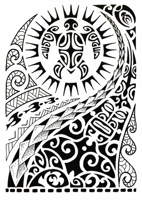 tatouage éphémère maori